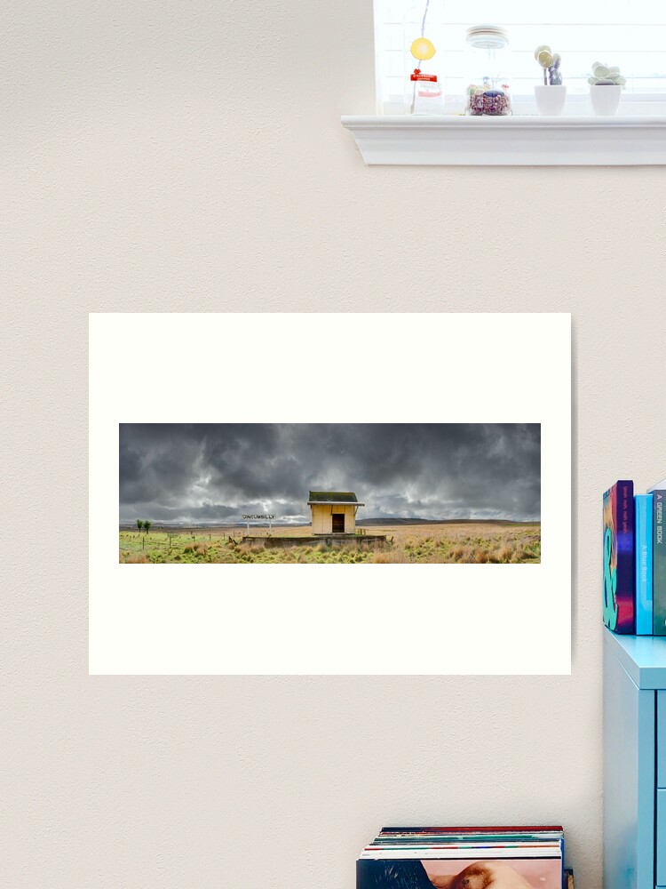 Thumbnail 1 of 3, Art Print, Jincumbilly Railway Station, Bombala, New South Wales, Australia designed and sold by Michael Boniwell.