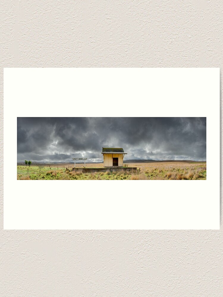Thumbnail 1 of 3, Art Print, Jincumbilly Railway Station, Bombala, New South Wales, Australia designed and sold by Chockstone.