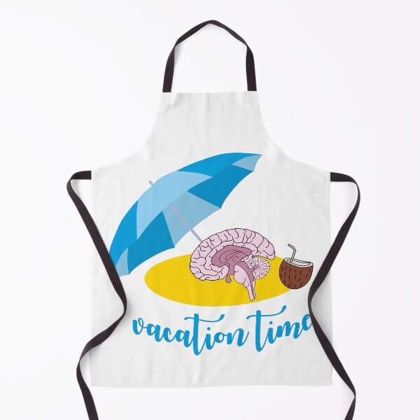 Item preview, Vacation Time. Funny Illustration of Brain on Holiday designed and sold by origoo.