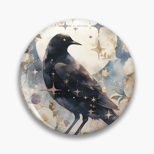 Item preview, Sinister Crow In Front of the Moon designed and sold by StickeryPickery.