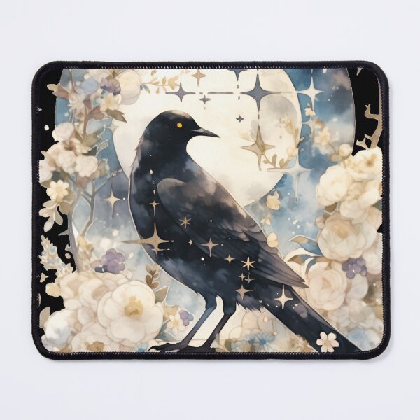 Item preview, Sinister Crow In Front of the Moon designed and sold by StickeryPickery.