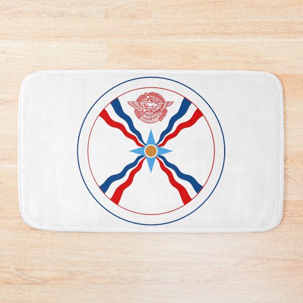 Item preview, Assyrian People Flag Roundel designed and sold by Fed Sher.
