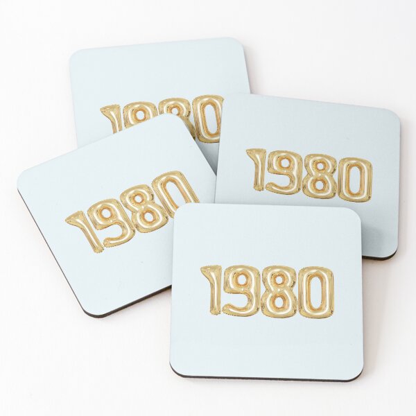 Item preview, 1980 Year Gold Foil Balloon Style designed and sold by teeworthy.