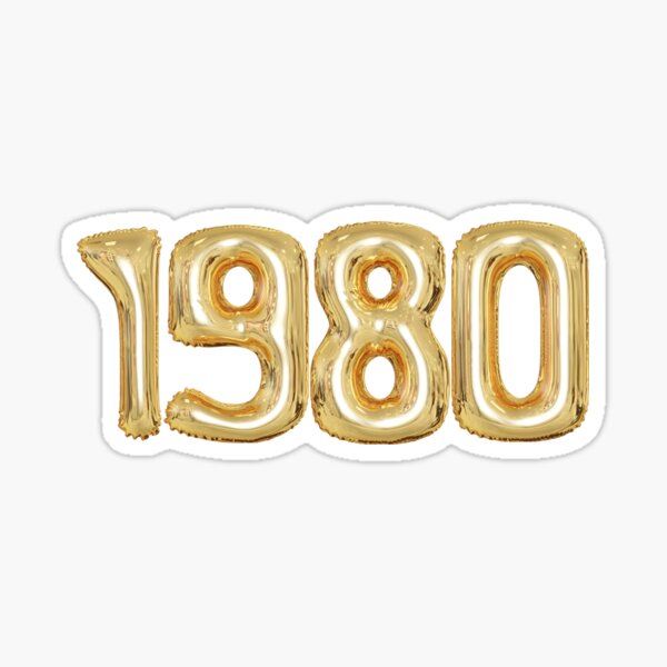 2024 Year Gold Foil Balloon Style Sticker for Sale by teeworthy