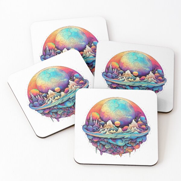 Item preview, Psychedelic Moon / Trippy Moon / Space / Vibrant designed and sold by TripStudios2023.