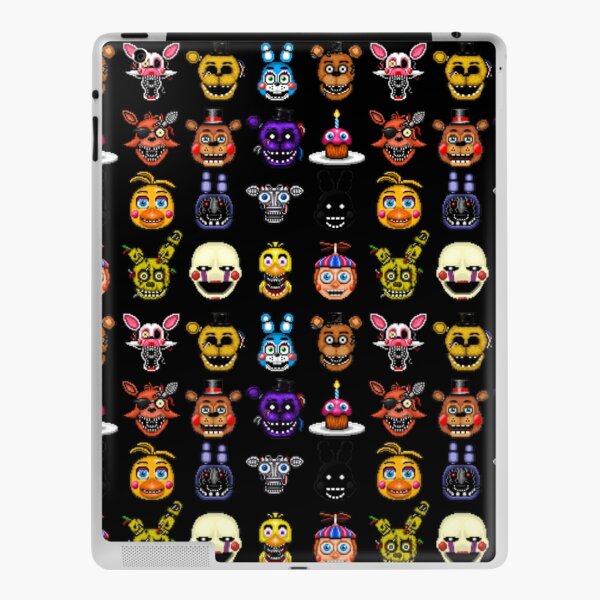 Five Nights at Freddy's - Pixel art - Multiple Characters iPad Skin