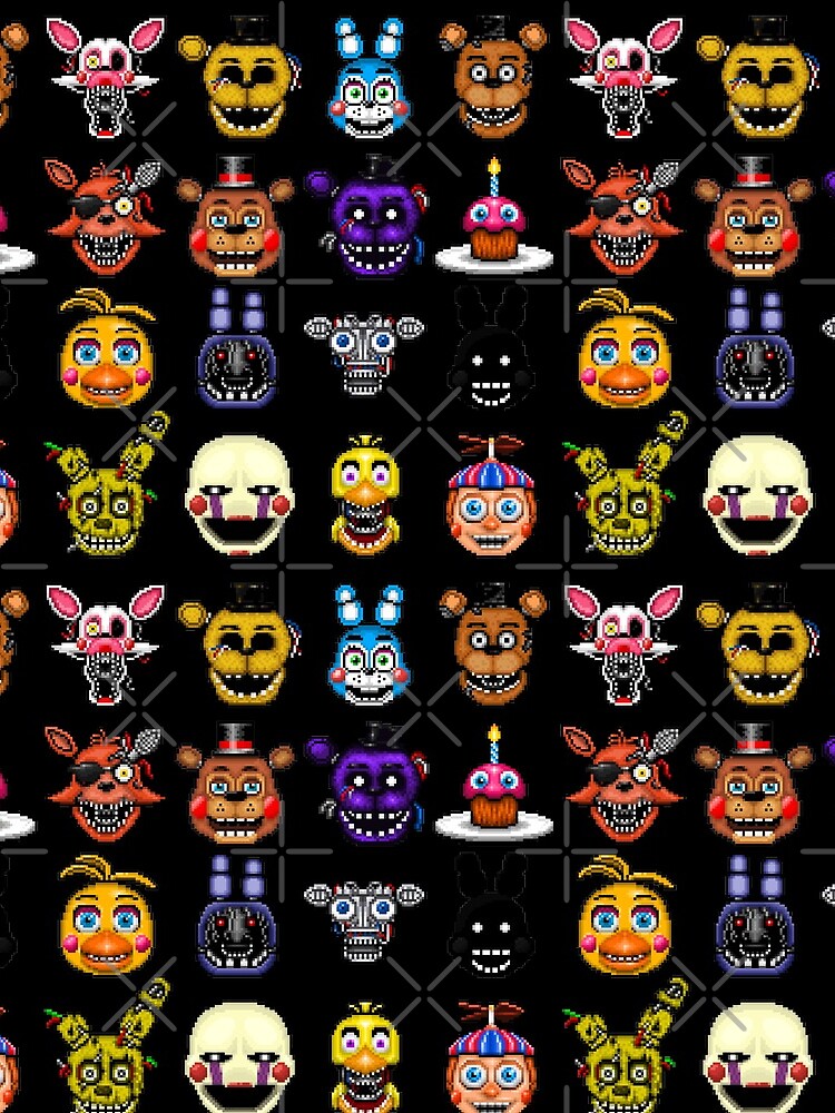 Five Nights at Freddy's - Pixel art - Multiple Characters by GEEKsomniac
