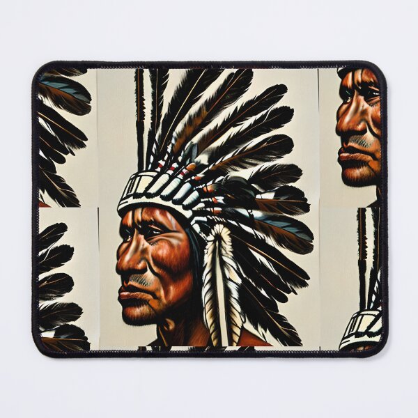 Item preview, Native American Portrait designed and sold by SchmancyPrints.