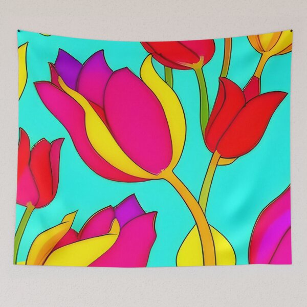 Item preview, Colourful tulips designed and sold by cipoprimo.