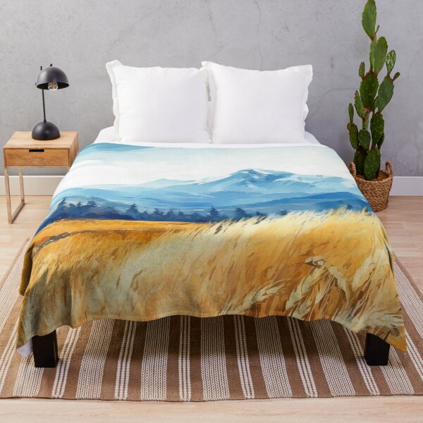 Item preview, Wheat Field Mountain Majesty designed and sold by Paintings By Simon .