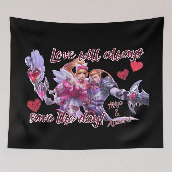 Item preview, Mobile Legends Bang Bang Miya and Alucard Valentines Love designed and sold by Kormix.
