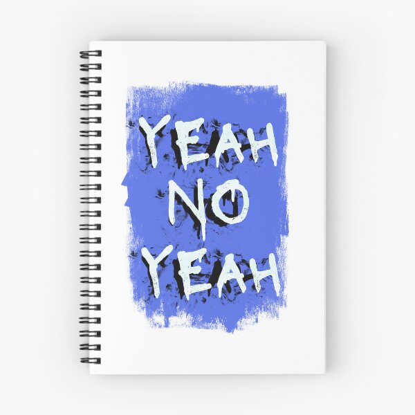Item preview, Yeah No Yeah White on Blue designed and sold by Cato99.
