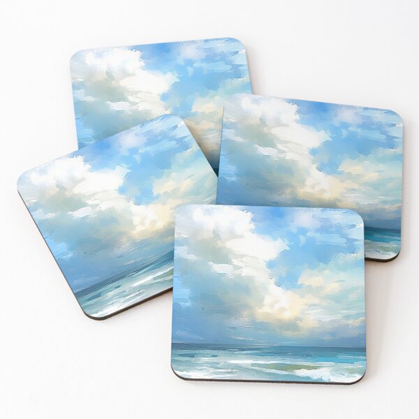 Item preview, Coastal Haven Cloudy Serenade designed and sold by Paintings By Simon .