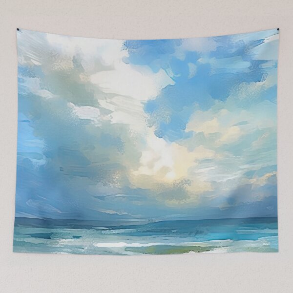 Item preview, Coastal Haven Cloudy Serenade designed and sold by Paintings By Simon .