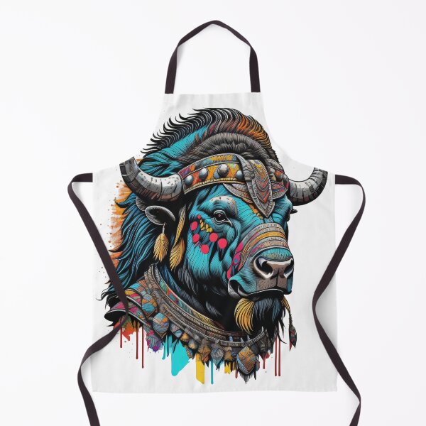 Item preview, colorful buffalo warrior designed and sold by esycrazy.