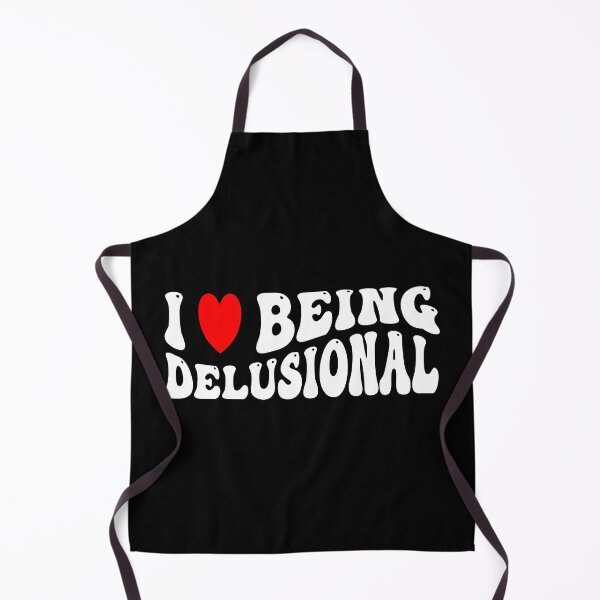 Item preview, I love being delusional Funny Retro designed and sold by Designer-Girl.