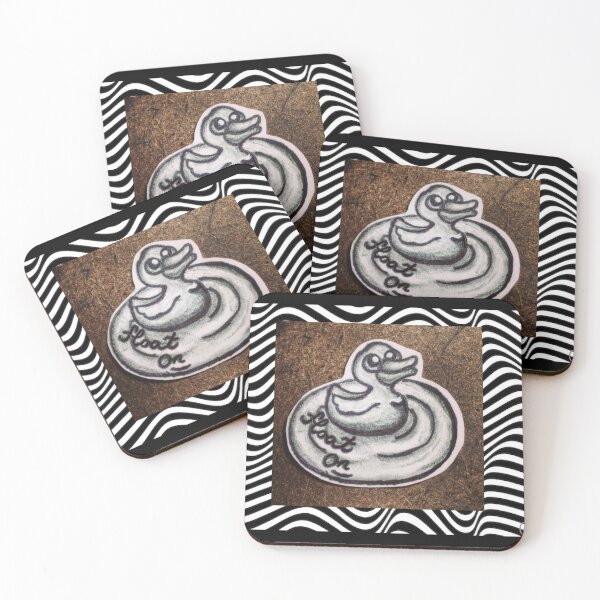 Item preview, Float On Little Ducky on Distorted Background designed and sold by BlackroseArtist.
