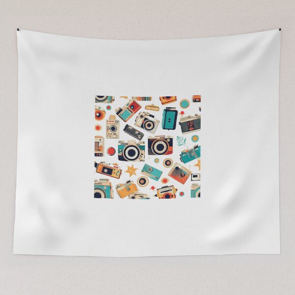 Item preview, Cool Retro Camera Pattern designed and sold by lessyun.