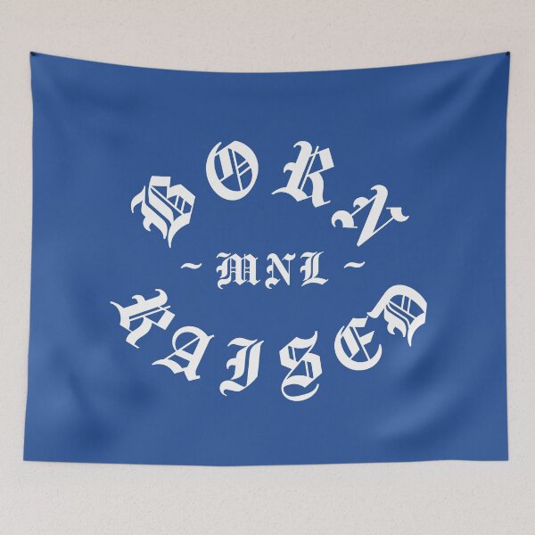 Item preview, BORN MANILA RAISED FILIPINO BACKPRINT SHIRT BLUE designed and sold by aydapadi.