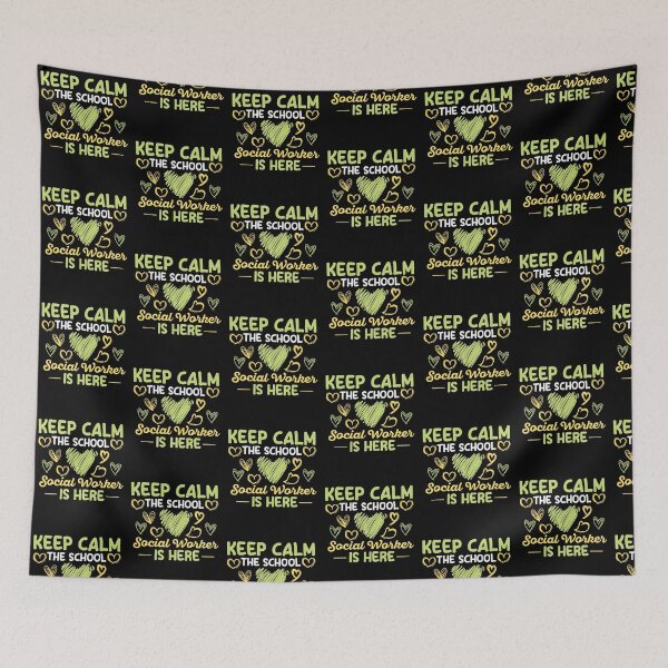 Item preview, Keep Calm Social Worker Social Educator Caregiver designed and sold by Pubi.