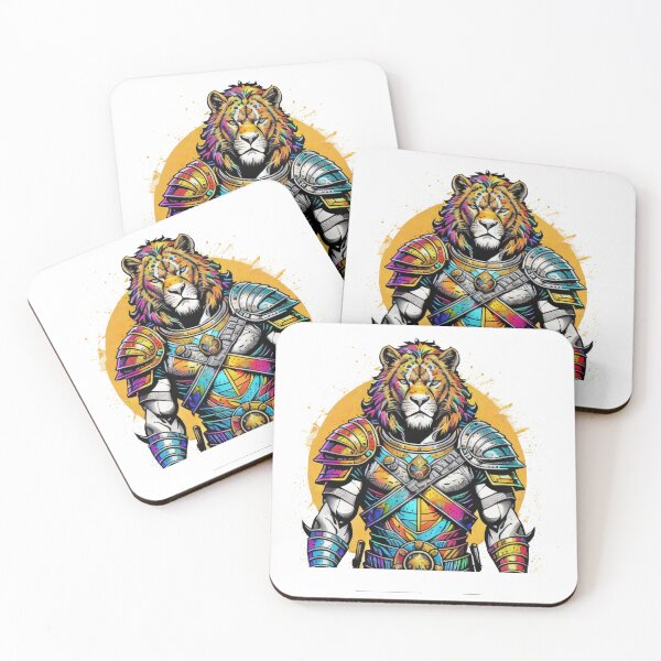 Item preview, colorful tiger warrior designed and sold by esycrazy.