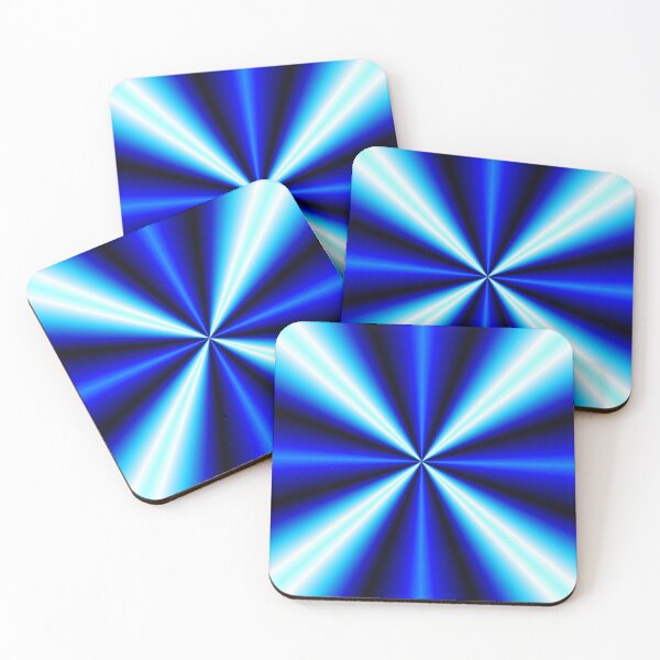 Item preview, Bright Flowing Blue Rays Fractal Art designed and sold by origoo.