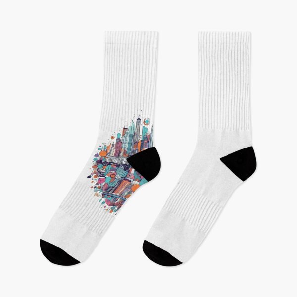 Item preview, Cool Surreal City Skyline Pattern designed and sold by lessyun.