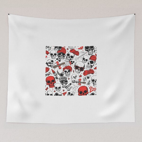 Item preview, Cool Skull Rock Pattern designed and sold by lessyun.