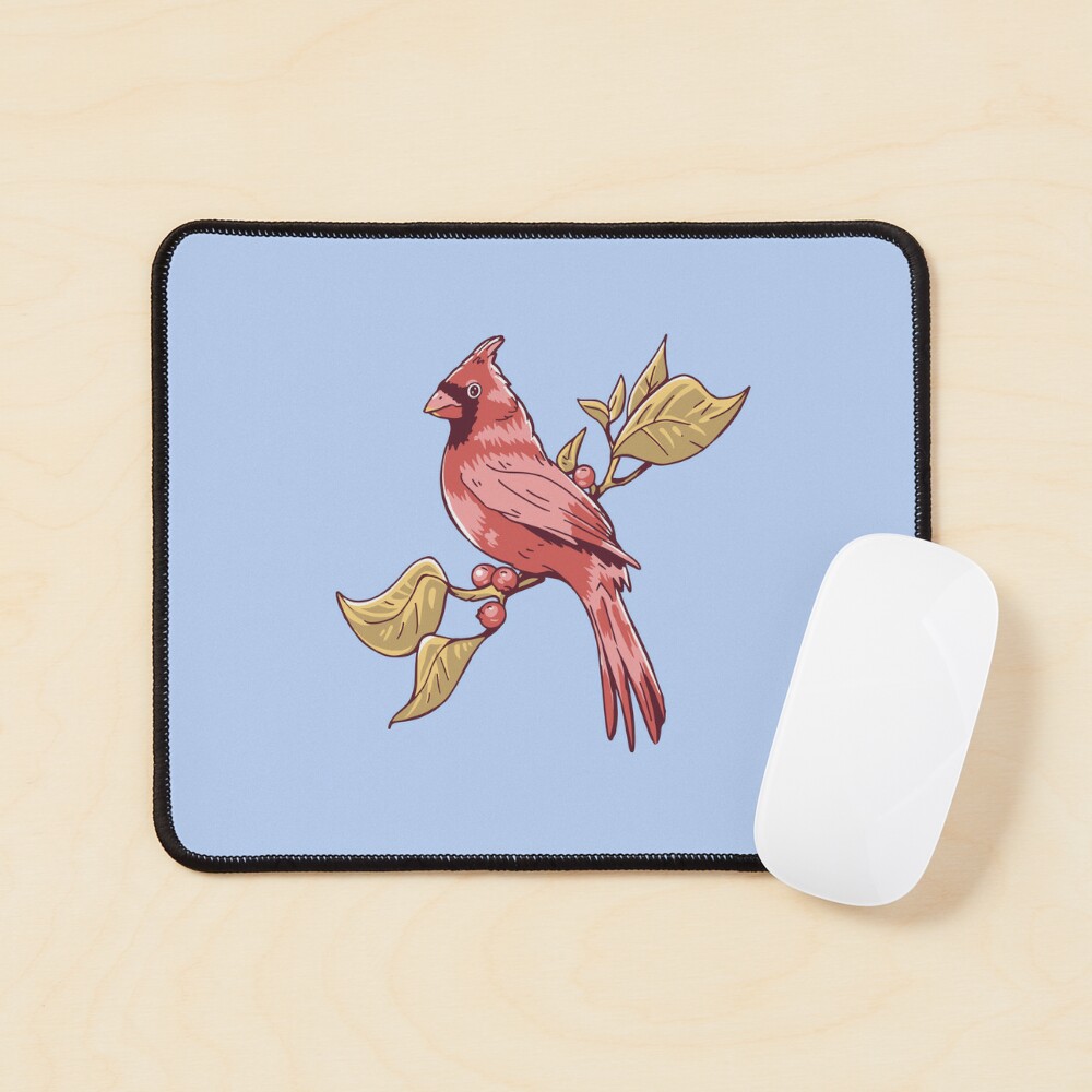 Blue Jay Bird Hugging Northern Cardinal Poster by alwe-designs