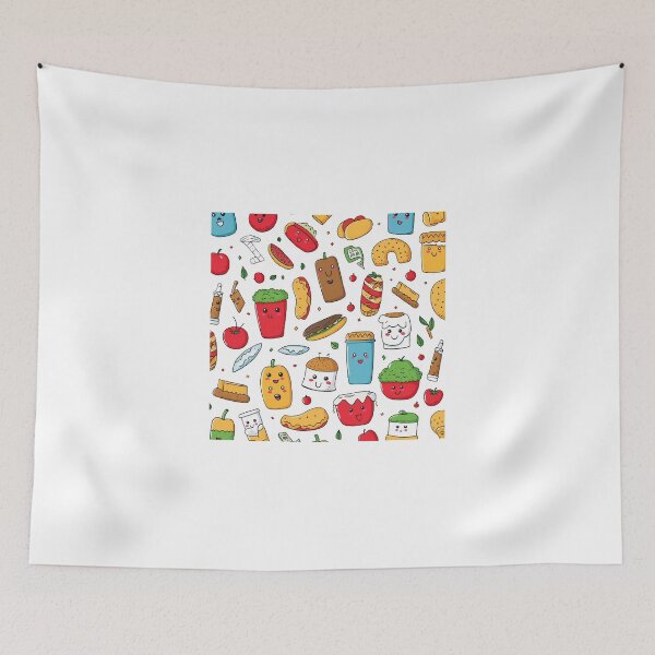 Item preview, Cool Humorous Cartoon Food Pattern designed and sold by lessyun.