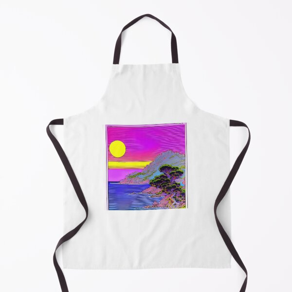 Item preview, retro futuristic corsican sunset designed and sold by JAG2B.