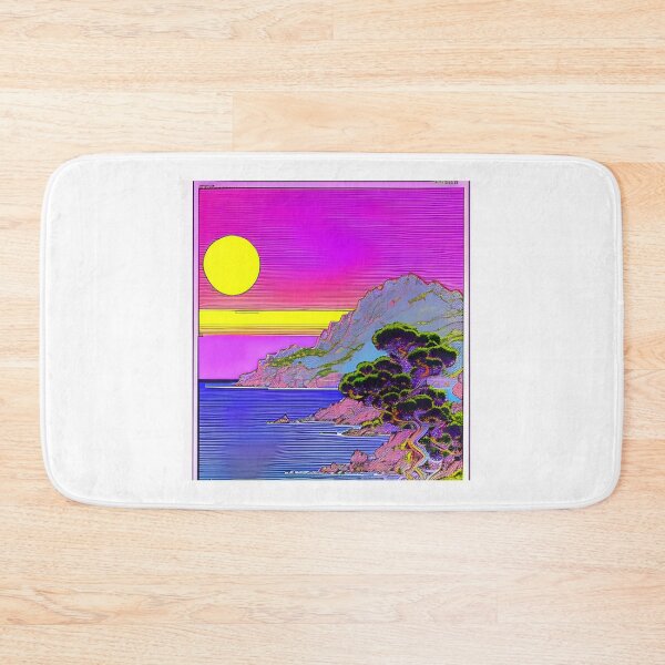 Item preview, retro futuristic corsican sunset designed and sold by JAG2B.