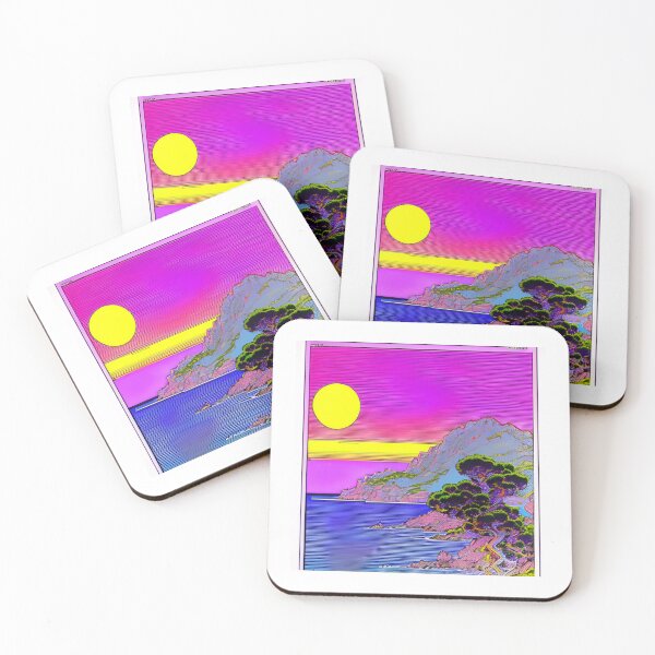 Item preview, retro futuristic corsican sunset designed and sold by JAG2B.