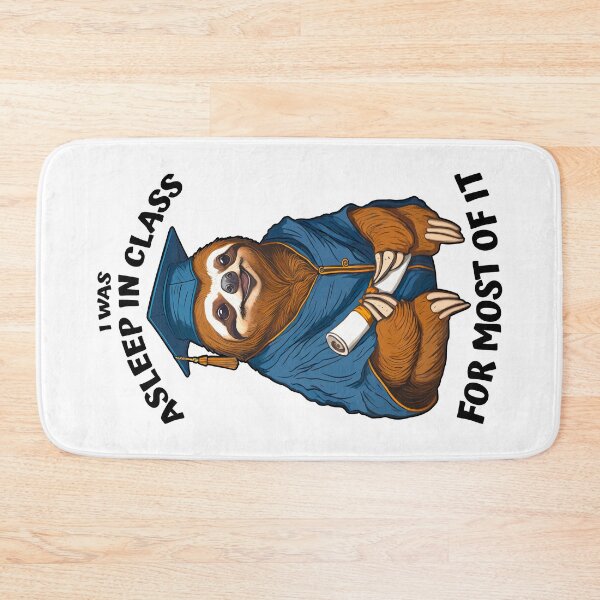 Item preview, Funny Lazy Sloth Senior Graduation Asleep In Class Graduate designed and sold by GrandeDuc.