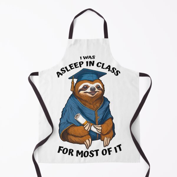 Item preview, Funny Lazy Sloth Senior Graduation Asleep In Class Graduate designed and sold by GrandeDuc.