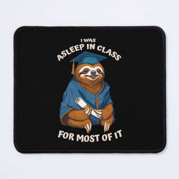 Item preview, Funny Lazy Sloth Senior Graduation Asleep In Class Graduate designed and sold by GrandeDuc.