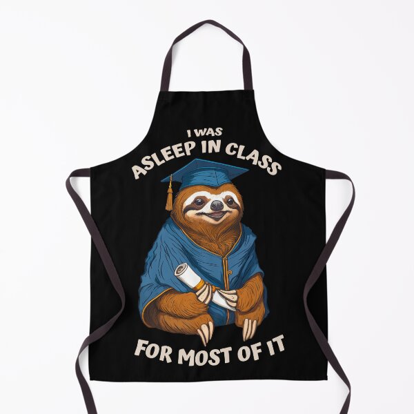 Item preview, Funny Lazy Sloth Senior Graduation Asleep In Class Graduate designed and sold by GrandeDuc.