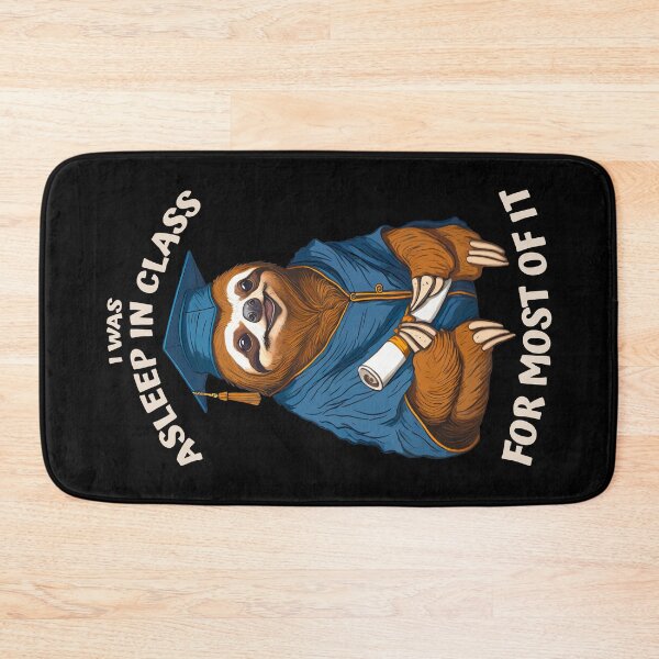 Item preview, Funny Lazy Sloth Senior Graduation Asleep In Class Graduate designed and sold by GrandeDuc.