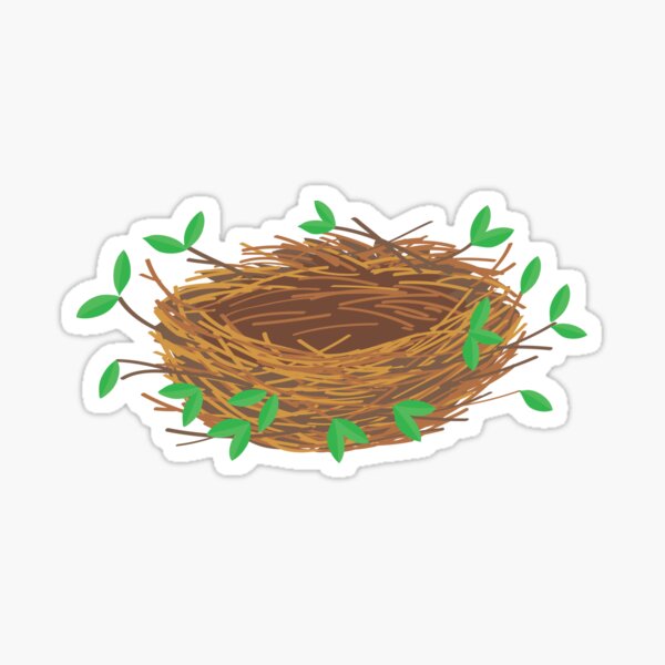empty nest Sticker