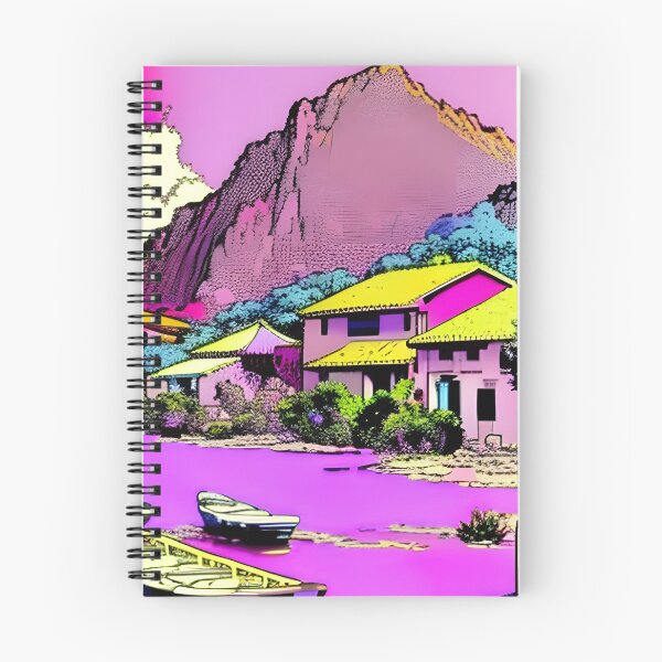 Item preview, Corsican Village between sea and mountain in a retro way designed and sold by JAG2B.