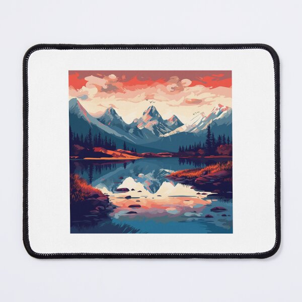 Item preview, Cool Landscape Painting Inspired Landscape Pattern designed and sold by lessyun.