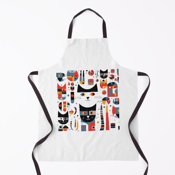 Item preview, Cool Cat Pattern Depicted with Abstract Shapes designed and sold by lessyun.