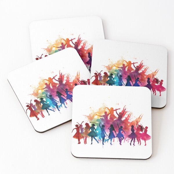 Item preview, Cool Dynamic Dance Silhouette Pattern designed and sold by lessyun.