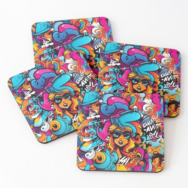 Item preview, Cool Vibrant Graffiti Pattern designed and sold by lessyun.