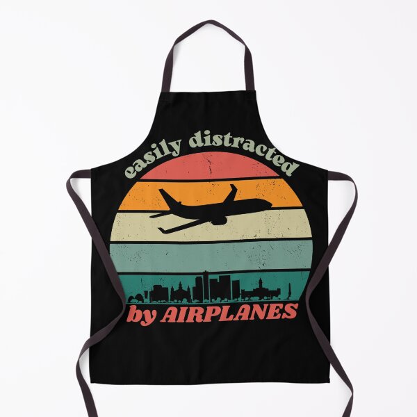 Item preview, easily distracted by airplanes for pilots, flight attendants and aviation enthusiasts designed and sold by AviationArtists.
