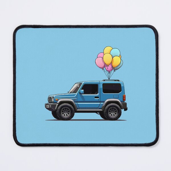 Item preview, Cute Blue Jimny with Birthday Balloons designed and sold by stoicjimny.