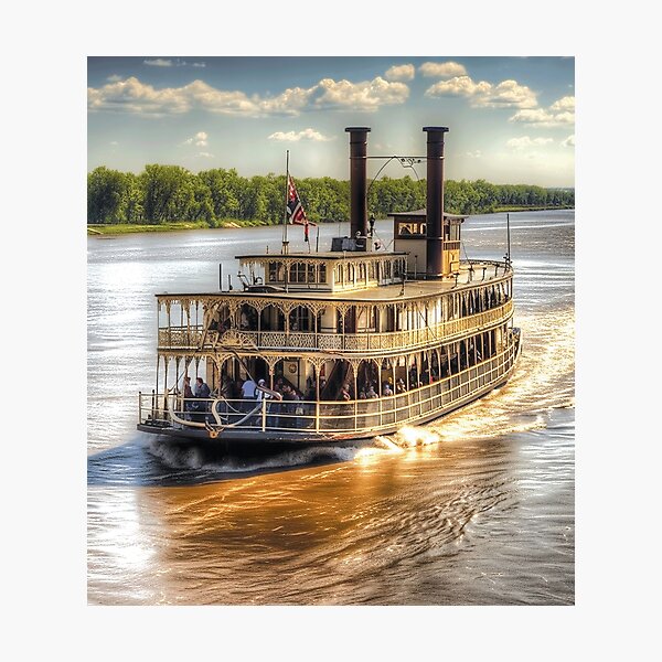 Item preview, Steamboat Mississippi River paddle steamer Mark  riverboat designed and sold by JanChryzostom.