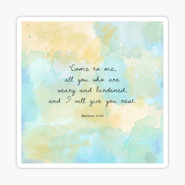 Item preview, Matthew 11:28  designed and sold by StudioCitrine.