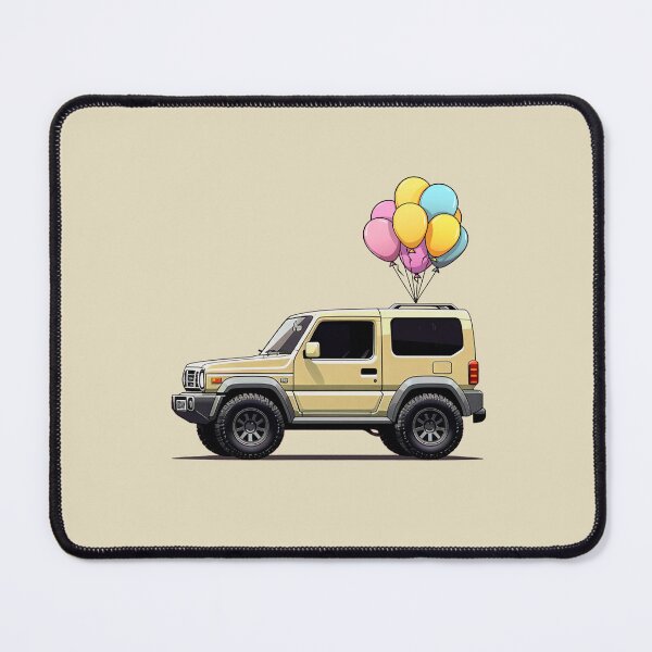Item preview, Cute Cream Jimny with Birthday Balloons designed and sold by stoicjimny.