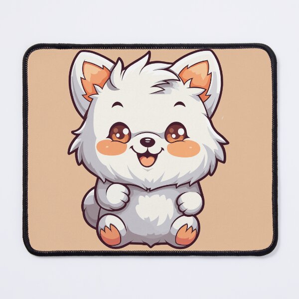 Item preview, kawaii white wolf designed and sold by Caodin.